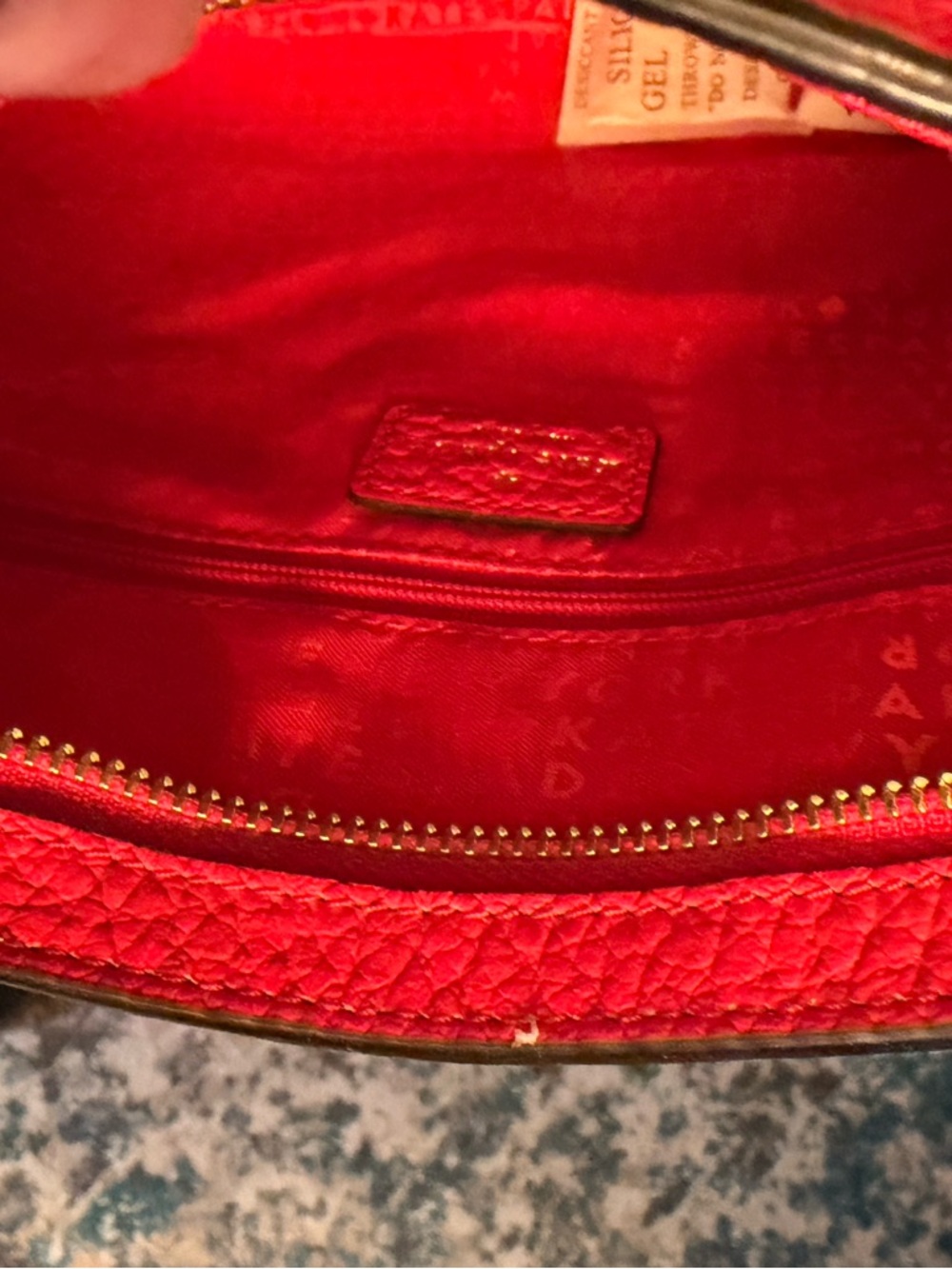 kate spade Red Pebbled Leather Crossbody with Gold Hardware - Picture 4 of 5